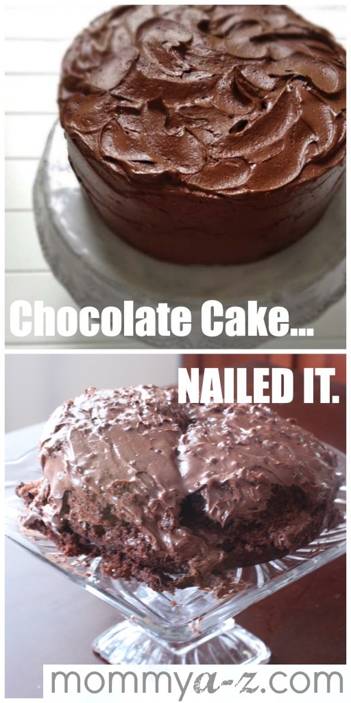 chocolate cake, nailed it, pinterest meme