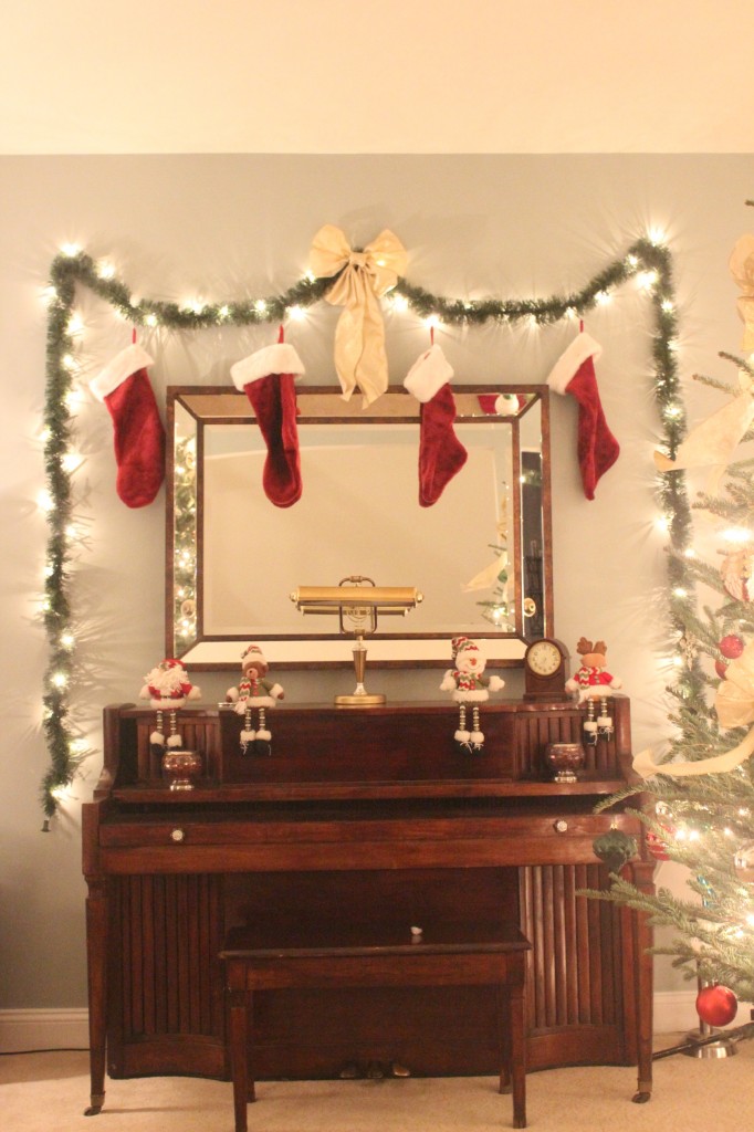Christmas decor piano