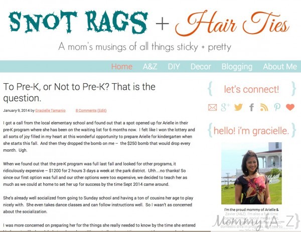 snot rags and hair ties