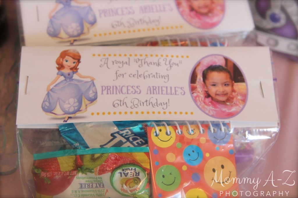 Sofia the First Birthday Bag Topper