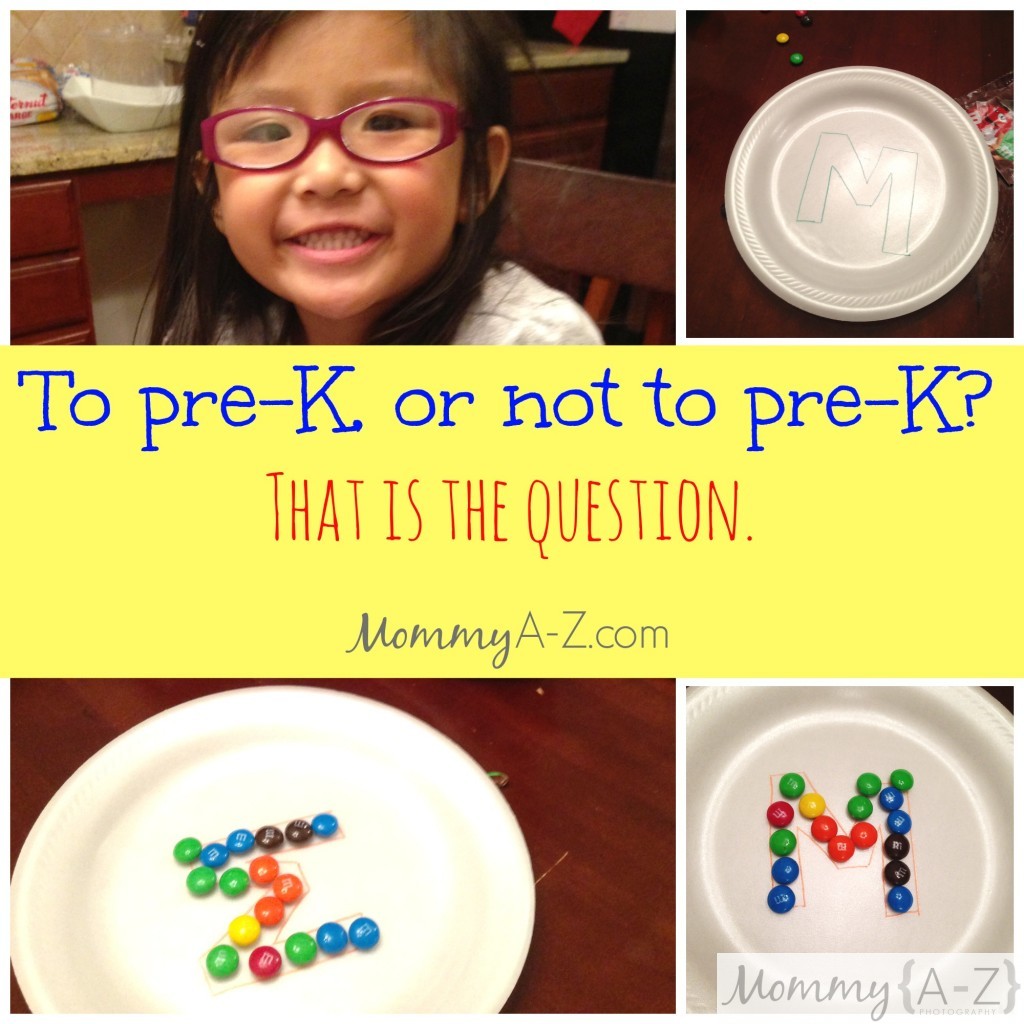 To Pre-K, or Not to Pre-K? That is the question.