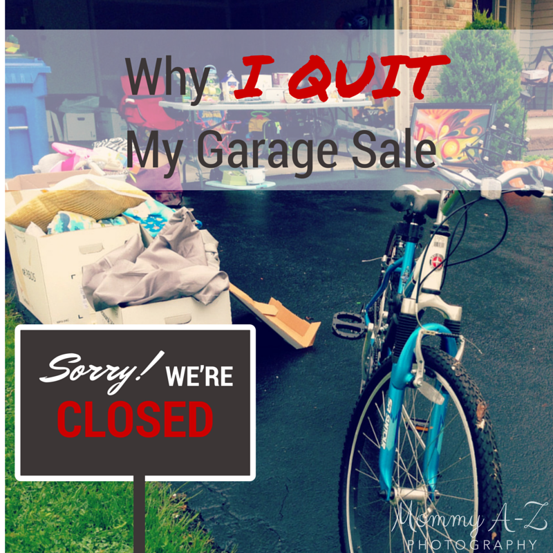 Why I Quit My Garage Sale