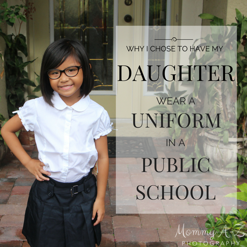 Why I chose to have my daughter wear a uniform in a public school