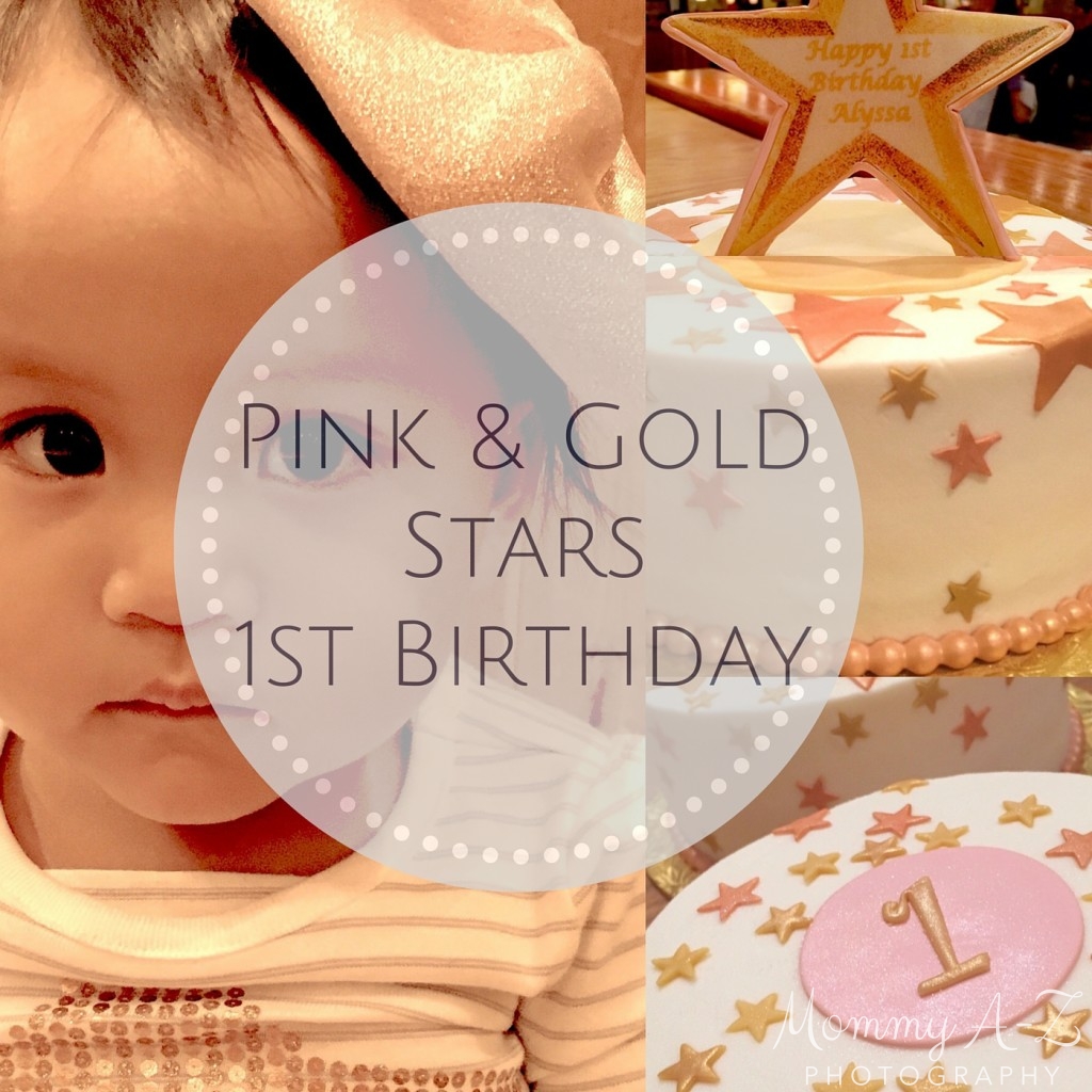 Pink and Gold Stars First Birthday