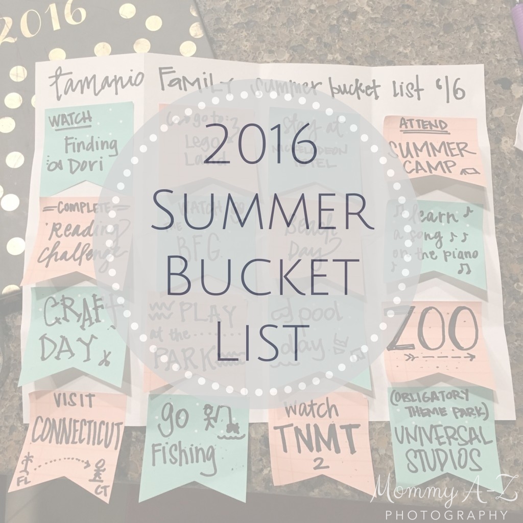 Summer Bucket List 2016